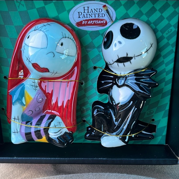 Disney Tim Burton Other - Disney Hand Painted Nightmare Before Christmas Salt and Pepper Shakers